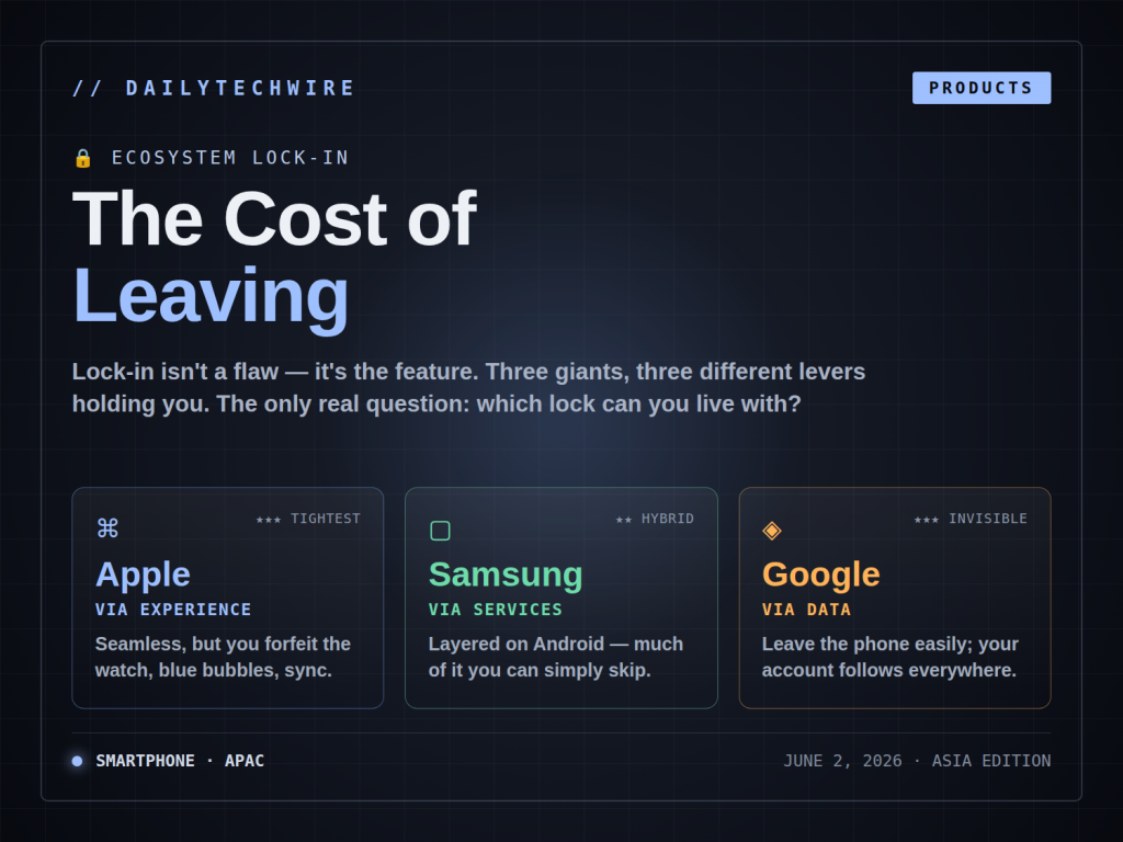 Ecosystem Lock-In: Apple, Samsung, Google and the Cost of Leaving