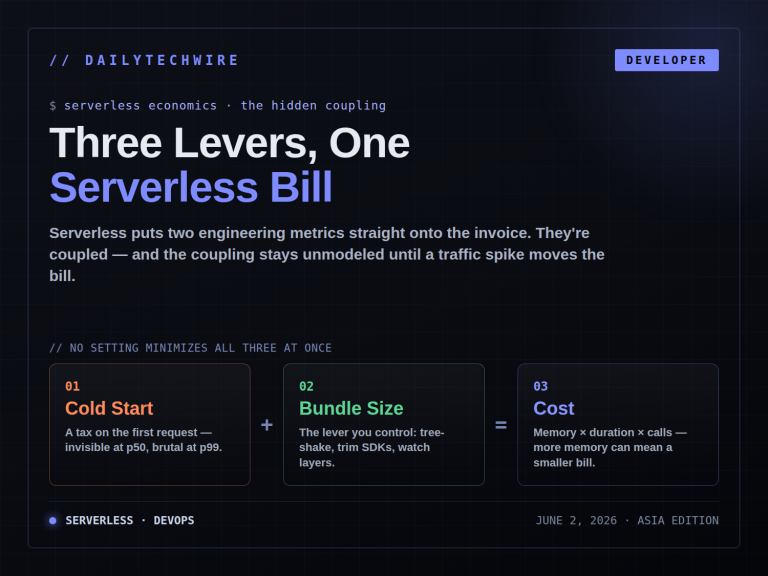 Cold Start, Bundle Size, Cost: The Three Levers That Decide Your Serverless Bill